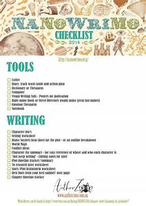 NaNoWriMo CheckList