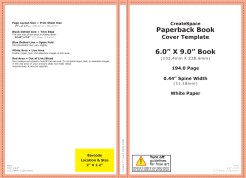 CreateSpace cover 6 x 9 template