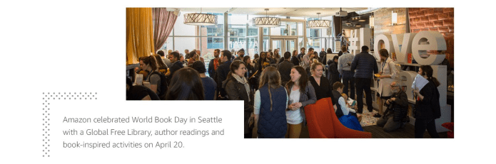 Amazon celebrated World Book Day on April 20