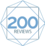 NetGalley badge for 200 reviews