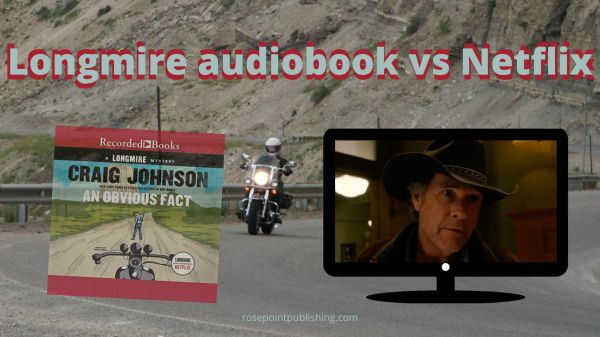 Longmire audiobook vs Netflix blog banner