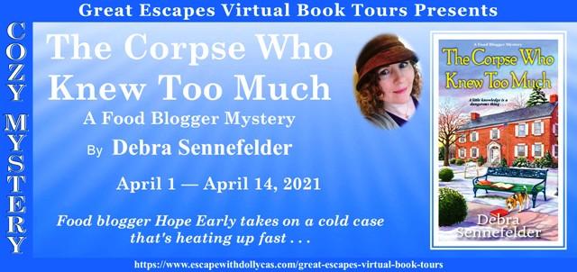 The Corpse Who Knew Too Much by Debra Sennefelder - blog tour