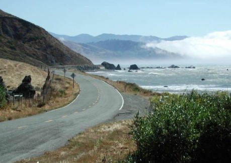 A stretch of the Lost Coast Highway.