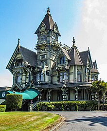 A Queen Anne Victorian mansion--this one in Eureka, CA.