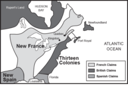 Map of New France