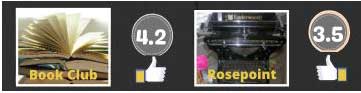 Book Club star rating vote