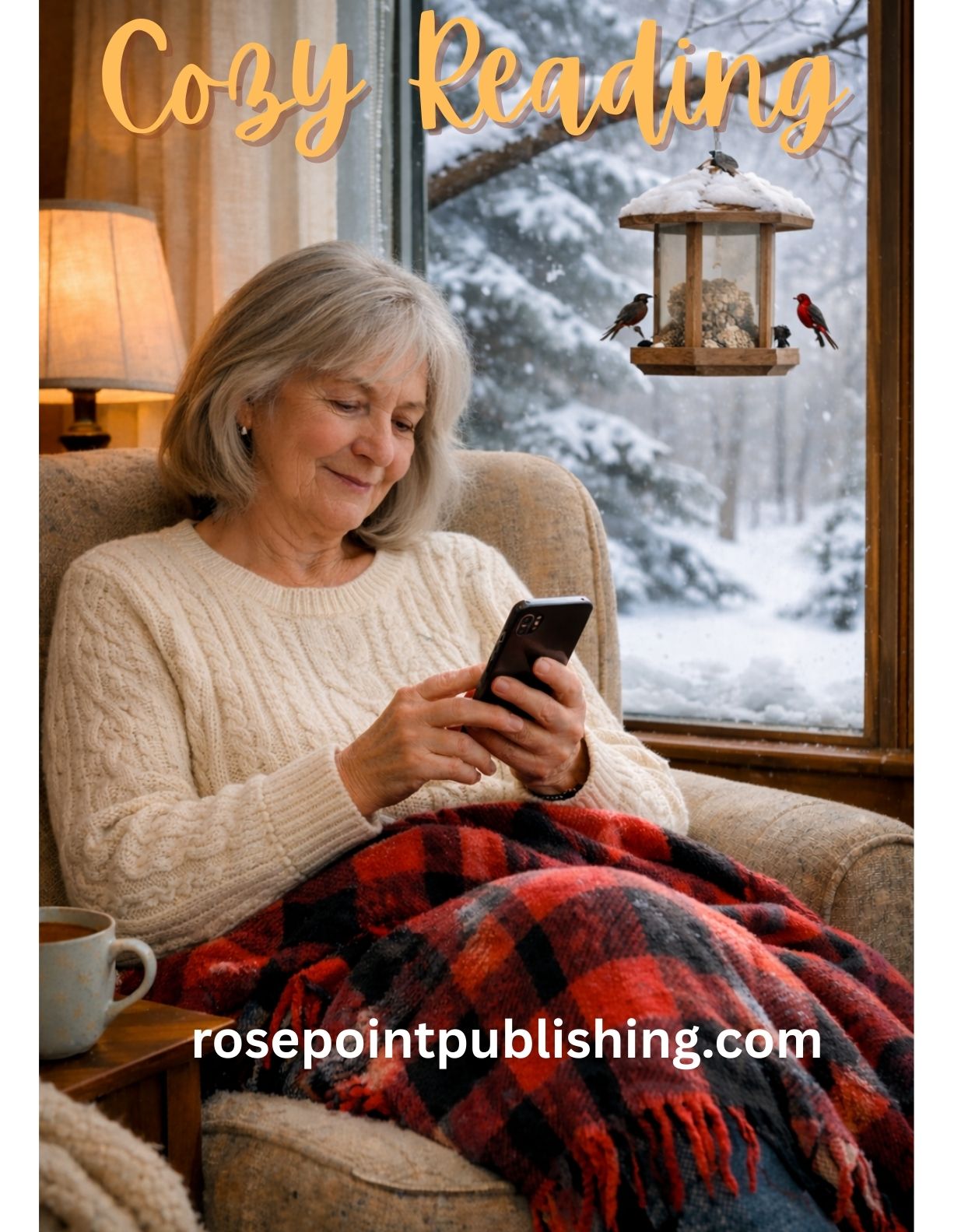 cozy reading on a winter day